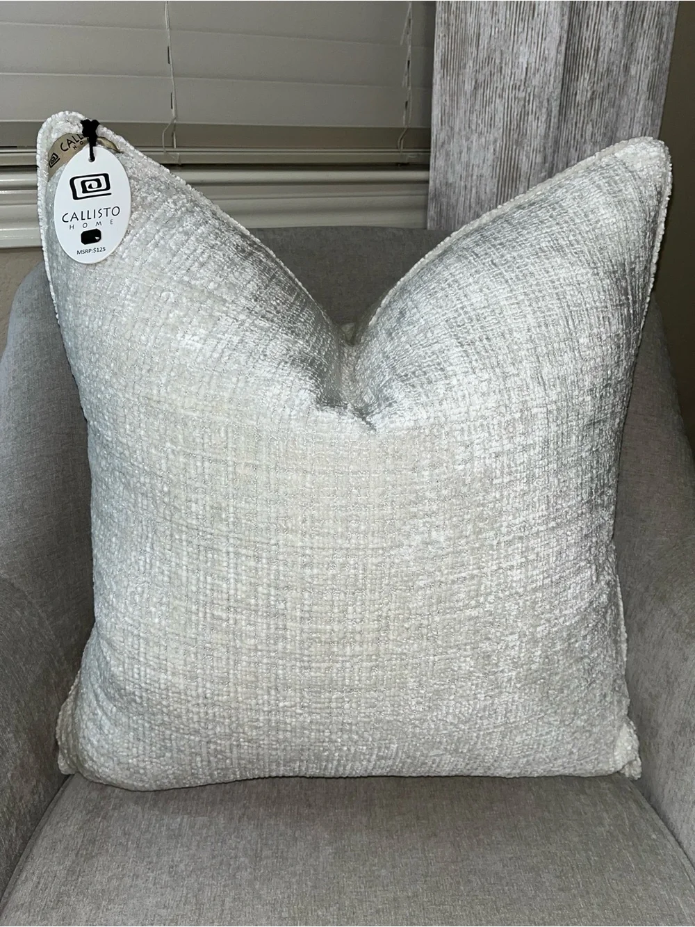1-NWT CALLISTO HOME WEAVE DESIGN VELVET LUXURY DECORATIVE PILLOW (T10274F11)